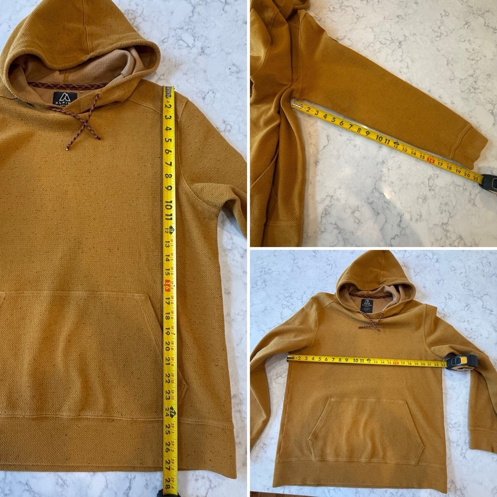 Alpine Design Pullover Hoodie L Goldenrod - Picture 5 of 6